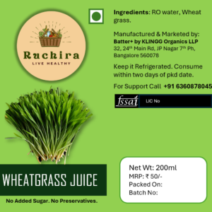 Fresh Wheatgrass Juice-200 Ml